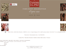 Tablet Screenshot of cuisines-pez.fr